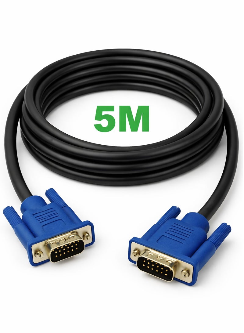 كابل في جي ايه ذكر/ ذكر للكومبيوتر وشاشات العرض 5 متر - Image 1